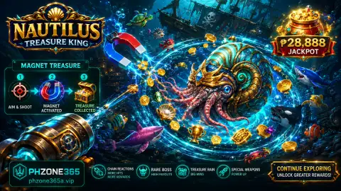 PH365 fishing fantasy target crossing the center of a luminous underwater lane