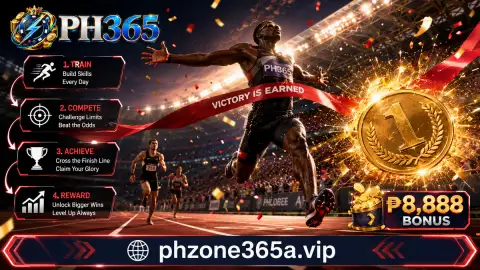 PH365 Sports closing basketball arena frame with electric-blue light and gold championship accents